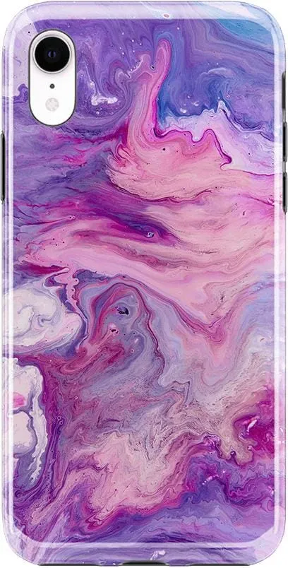 Tie Dying Over You | Purple Marble iPhone Case