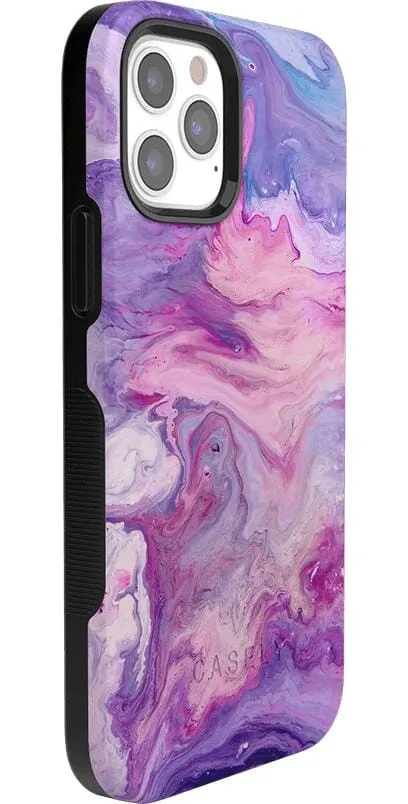 Tie Dying Over You | Purple Marble iPhone Case