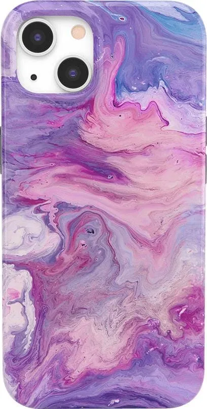 Tie Dying Over You | Purple Marble iPhone Case