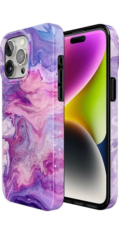 Tie Dying Over You | Purple Marble iPhone Case