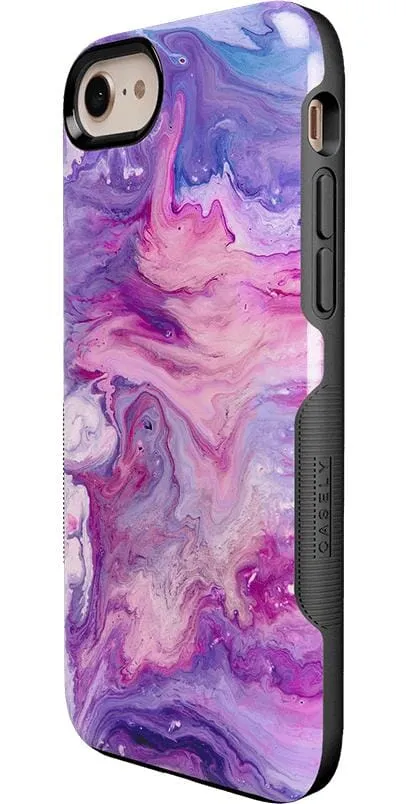 Tie Dying Over You | Purple Marble iPhone Case