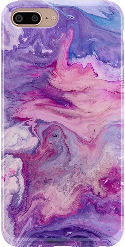 Tie Dying Over You | Purple Marble iPhone Case