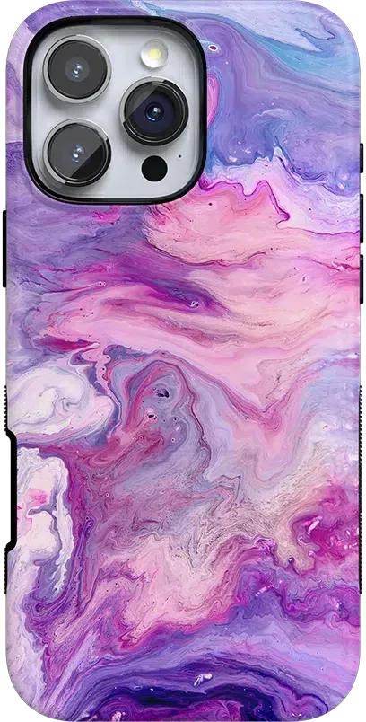 Tie Dying Over You | Purple Marble iPhone Case