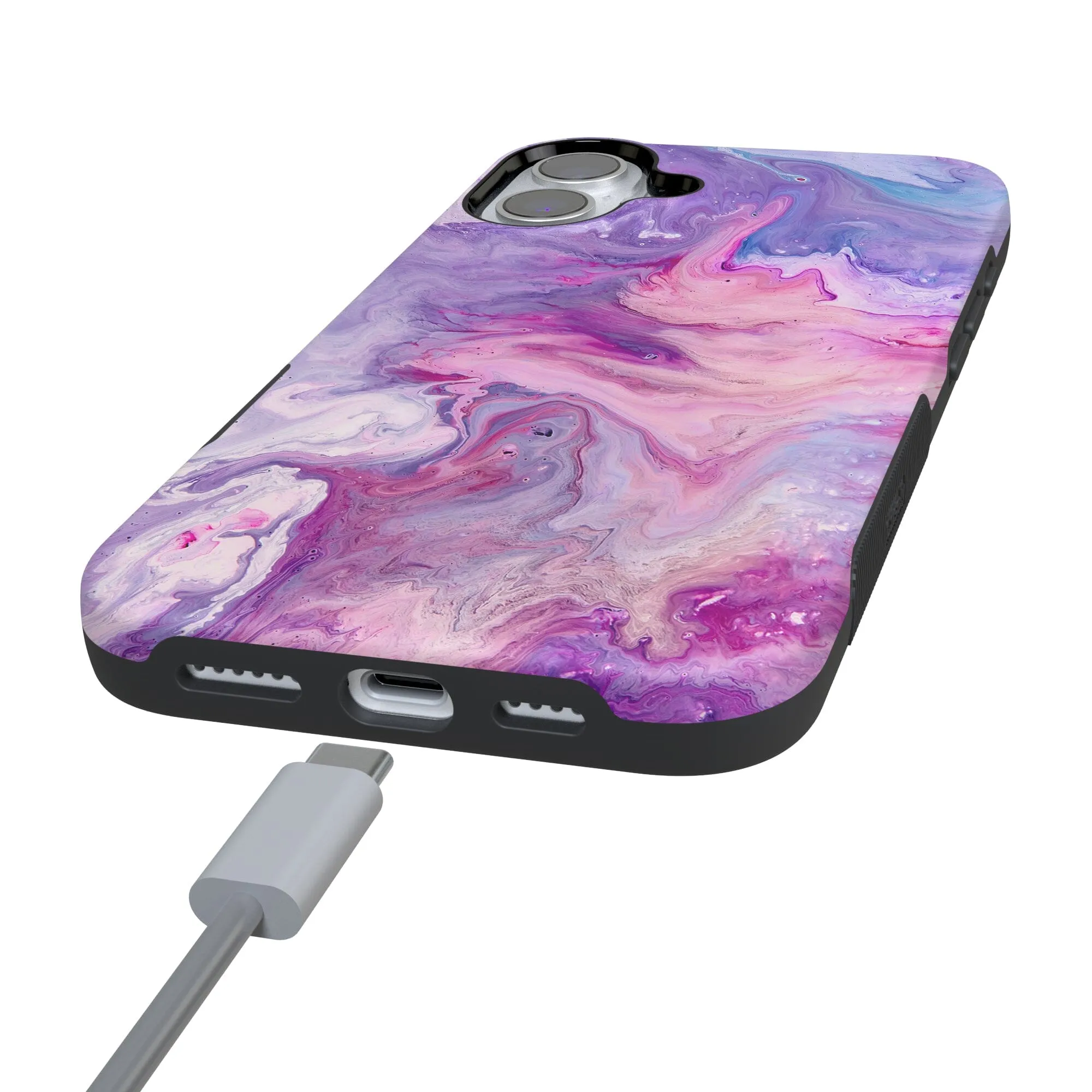 Tie Dying Over You | Purple Marble iPhone Case