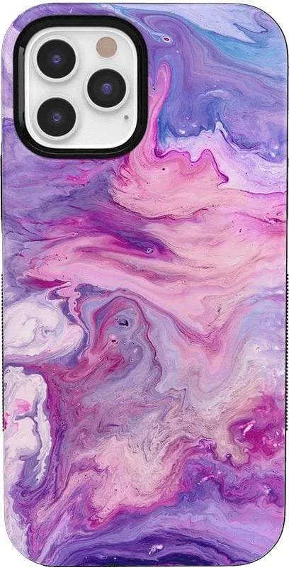 Tie Dying Over You | Purple Marble iPhone Case