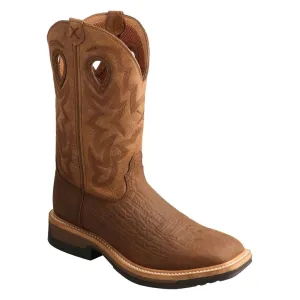 Twisted X Men's - 12" Waterproof Western Work Boot - Square Toe