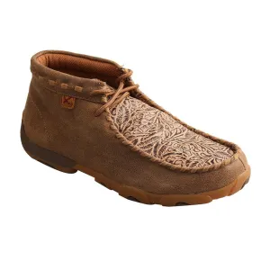 Twisted X Women's - 4" Tan Print Leather Moc Chukka