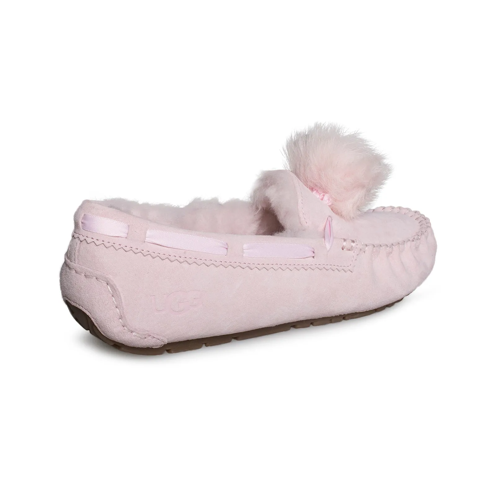 UGG Dakota Pom Pom Seashell Pink Slippers - Women's