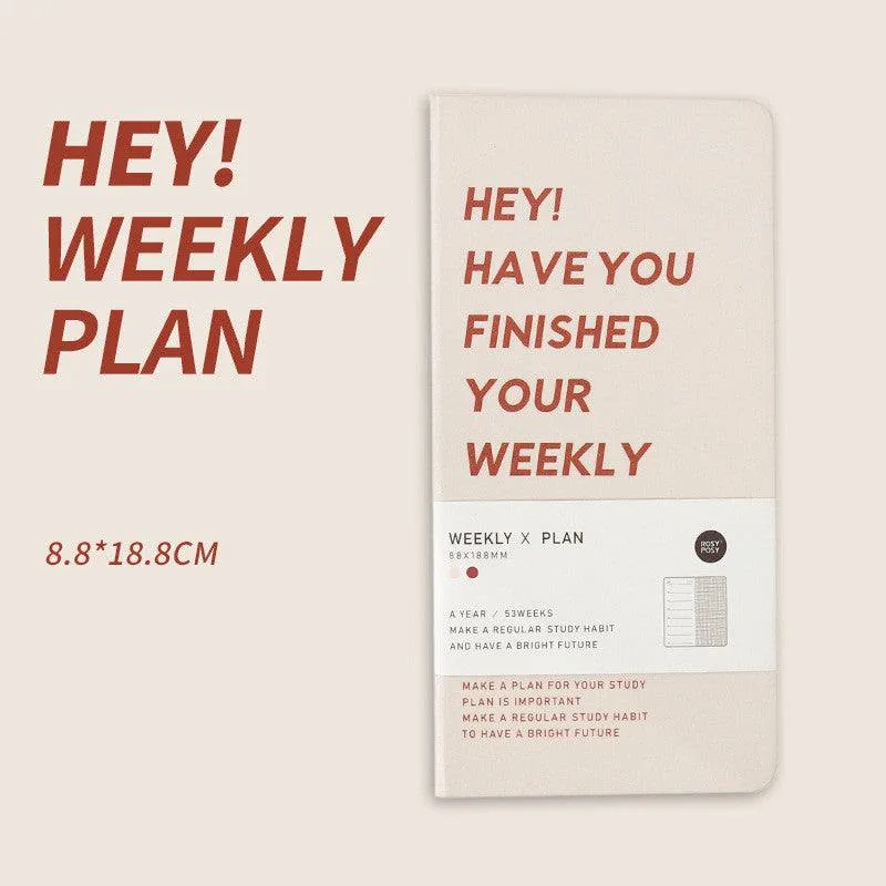 Weekly Plan Notebook