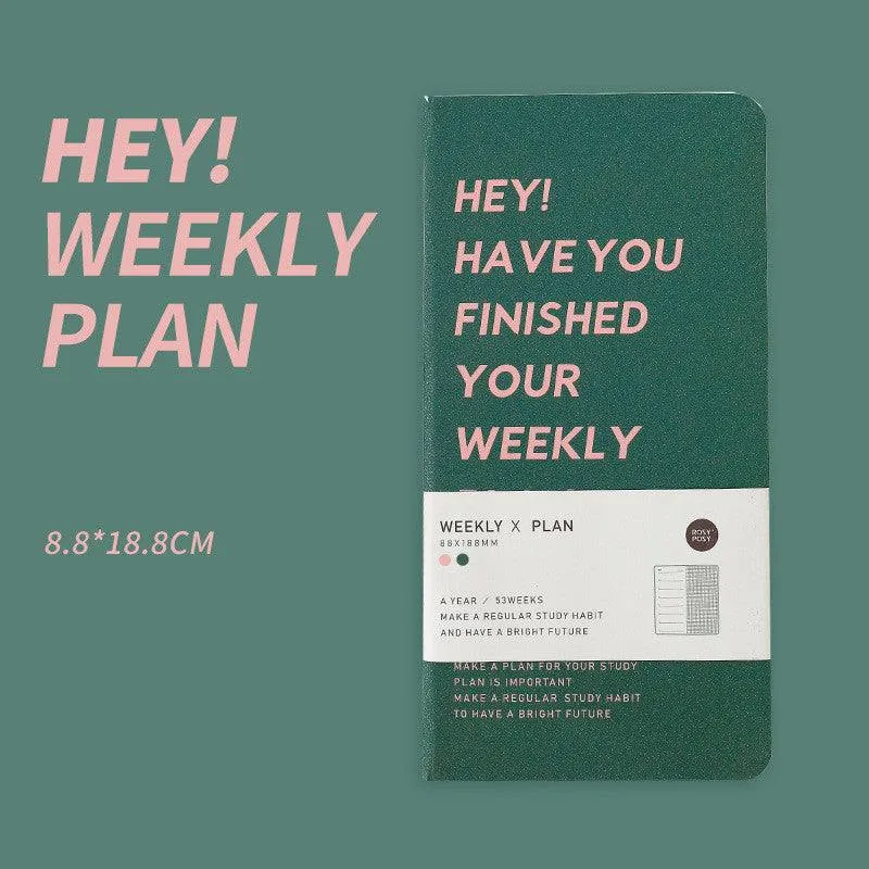 Weekly Plan Notebook