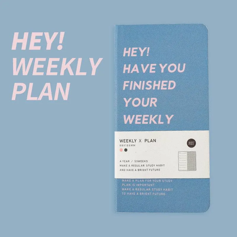 Weekly Plan Notebook